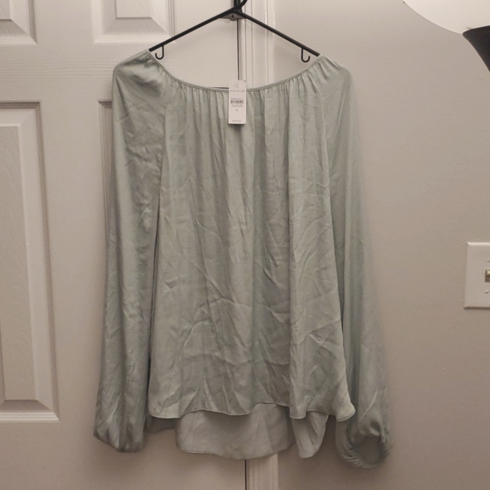 Ann Taylor blouse - Light sage green